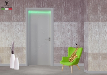 Porta incisa Art. Iseo con led