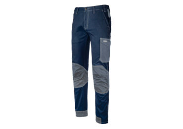 PANT. STRETCH BLU/GRIGIO 245