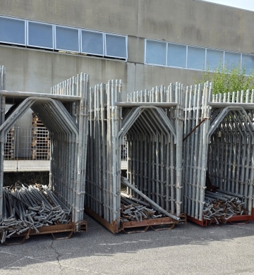 Ponteggio ceta zincato a boccole