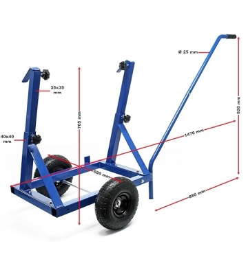 Carrello porta pannelli