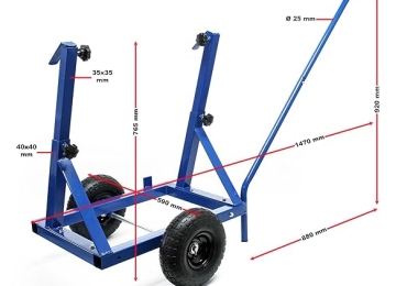 Carrello porta pannelli