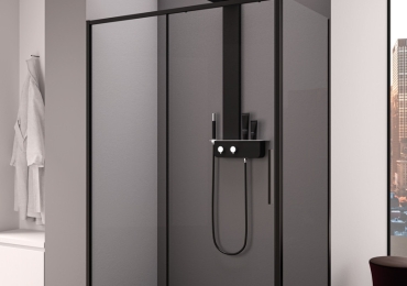 BOX DOCCIA SCORREVOLE VENEZIA BLACK