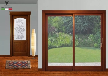 Vetrata in Massello Scorrevole