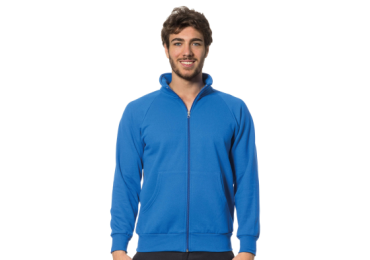 FELPA ZIP LUNGA ROYAL