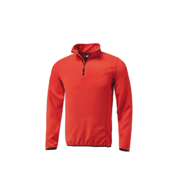 MICROPYLE CON ZIP CORTA ROSSO