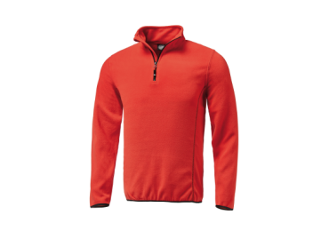 MICROPYLE CON ZIP CORTA ROSSO