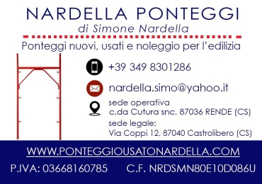 PONTEGGIO NUOVO MARCA CONDOR O CARPED,NOLEGGIO A FREDDO