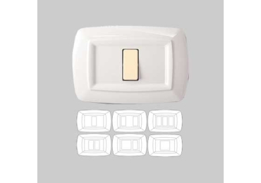 PLACCA COPRINTERRUTTORI TONDO