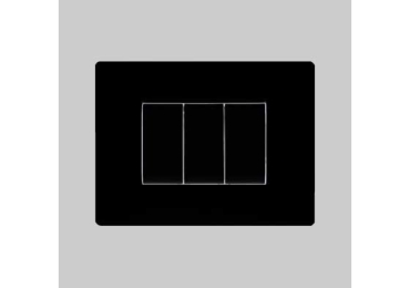 PLACCA COPRINTERRUTTORE NERA MYLIFE