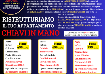 Ristrutturazione CHIAVI IN MANO
