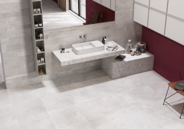 Pavimento in gres porcellanato effetto cemento