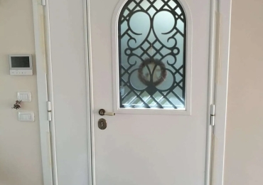 Porta blindata a vetro