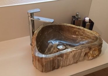 Lavabo fossile legno unico