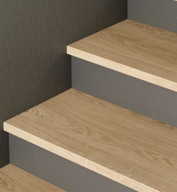 Profilo in legno rovere verniciato