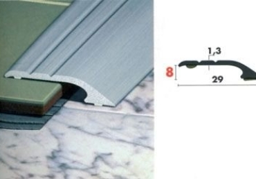 Terminale alluminio anodizzato piedal cm.90