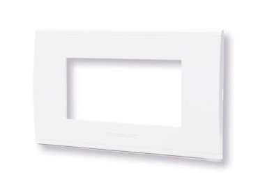 PLACCA 4 MODULI BIANCO