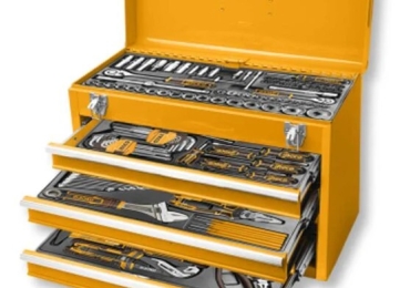 CASSETTA METALLO PORTATTREZZI 132 PZ