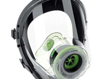 MASCHERA FACCIALE CON ATTACCO DIN