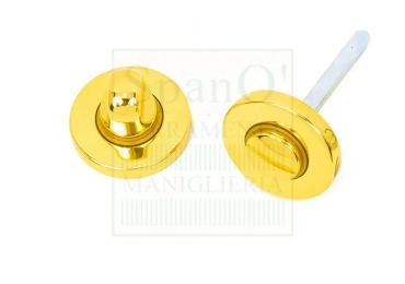 Nottolino per porte bagno WC ottone lucido