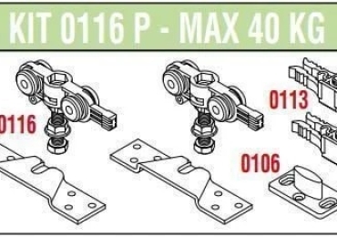 GUARNITURA PER PORTA SCORREVOLE
