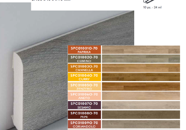 BATTISCOPA IN PVC EFFETTO LEGNO