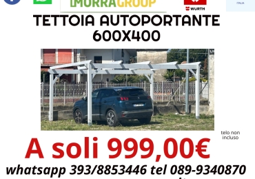 Tettoia autoportante 6.00×4.00