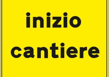 Segnaletica inizio cantiere