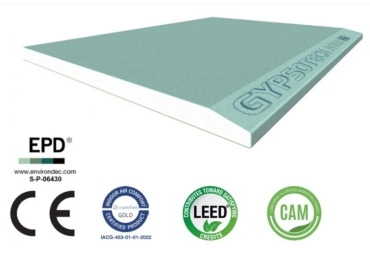 Pannelli in cartongesso idroreppellente